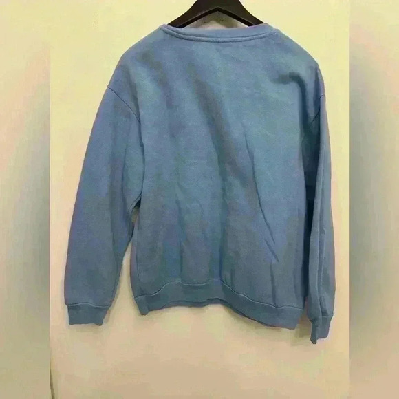 Disney Lilo And Stitch Sweatshirt Blue Ohana Graphic Pullover Kids XXL (19) NWOT - Picture 3 of 5